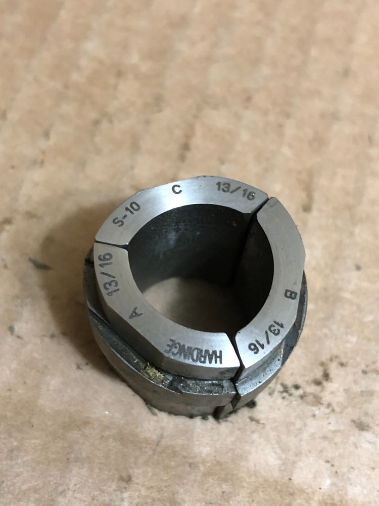 HARDINGE 13/16'' S-10 SMOOTH ROUND COLLET PADS