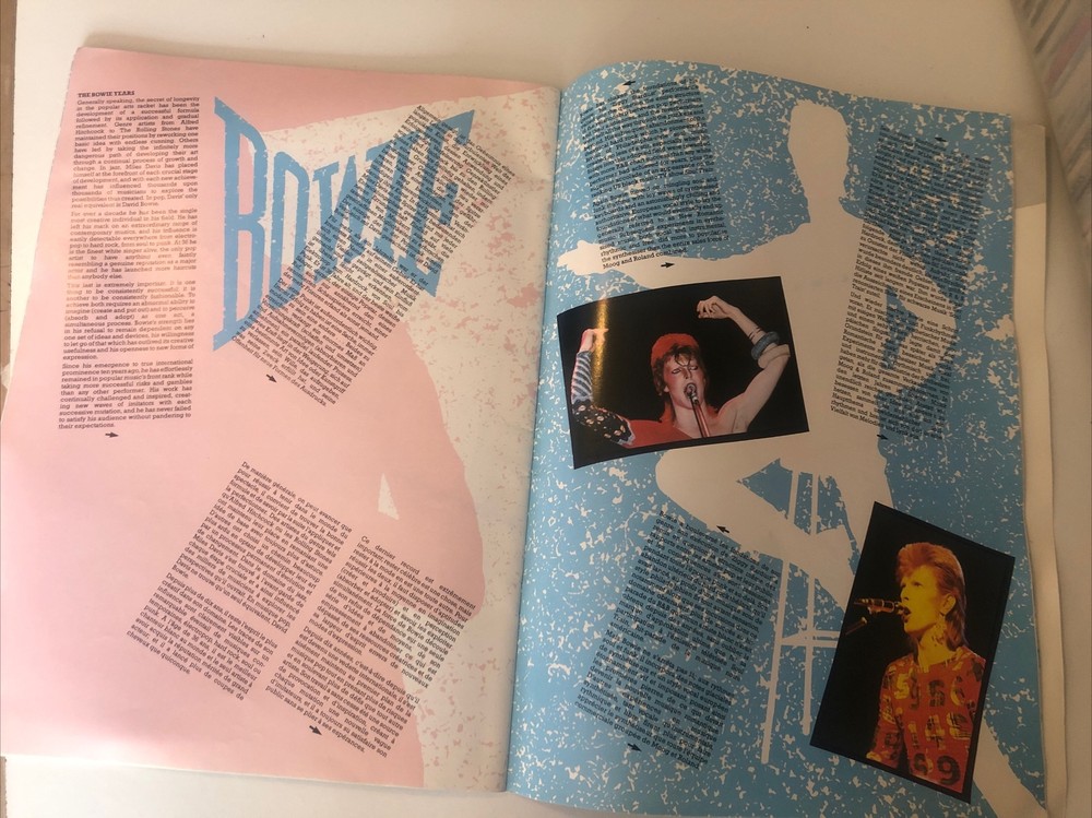 David Bowie Serious Moonlight Tour Programme 1983