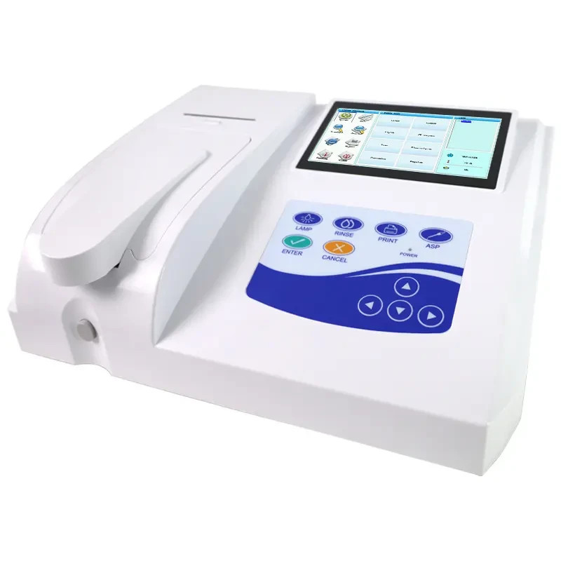 New Touch Screen Semi-auto Biochemistry Analyzer analyzing blood fluid Printer