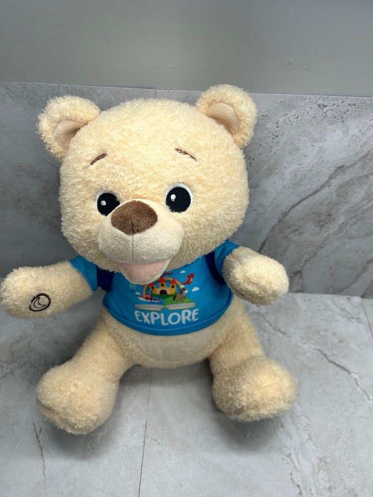 Spark Create Imagine Interactive Learning Plush Bear for Child 8 Books Tested