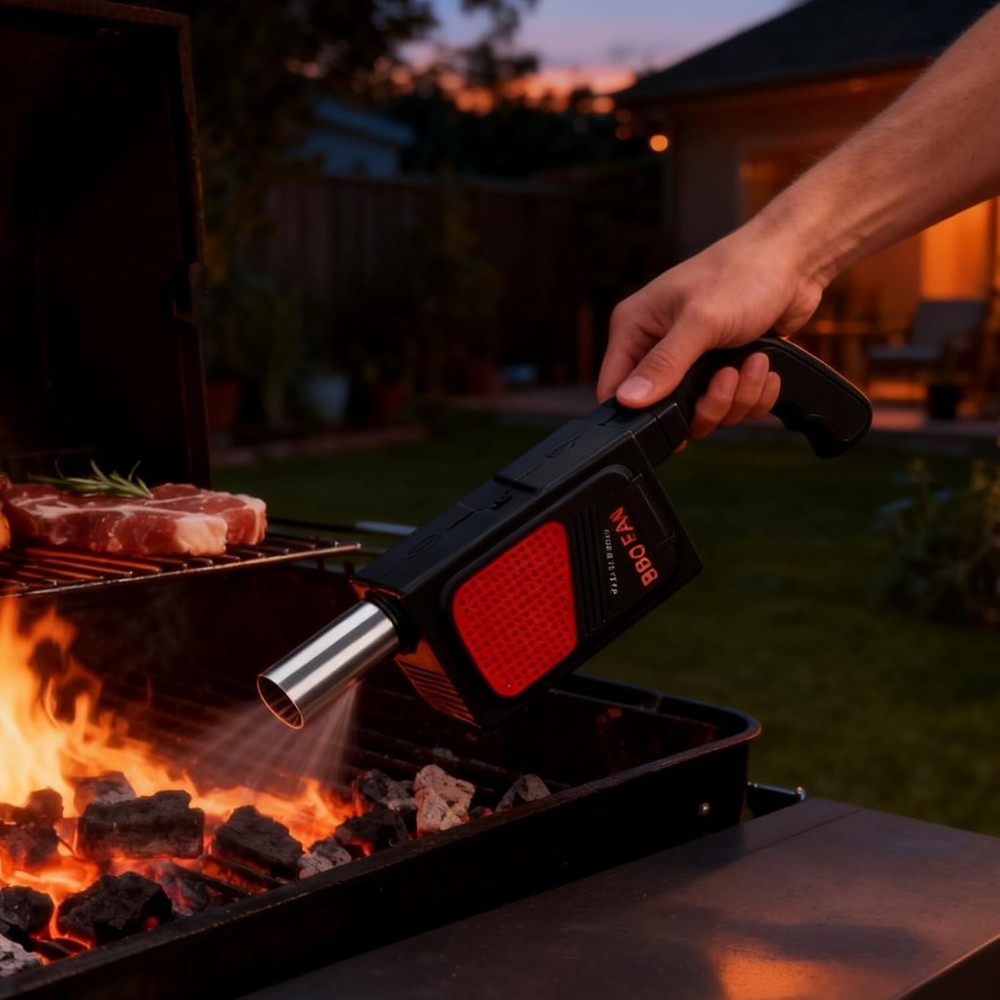 Portable Electric Fire Blower Fan for Quick Grill & Fire Ignition