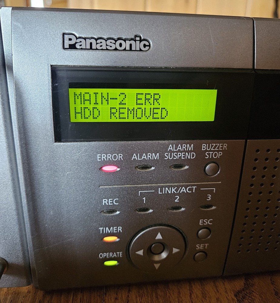 Panasonic NVR WJ-ND400K Network Disk Recorder