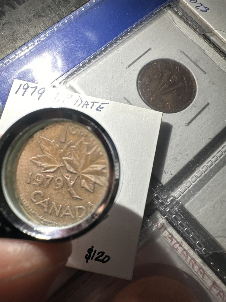 ~ ERROR ~ 1979 Canada ~ Double Date 1 Cent Penny ~ UNC ~ *C099
