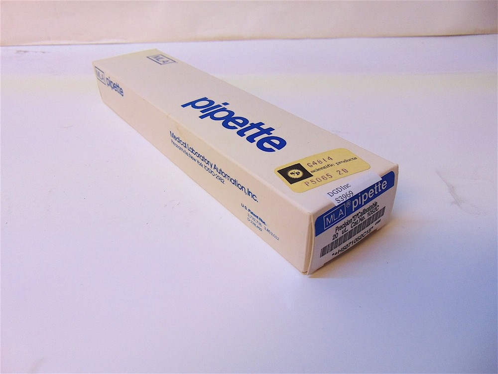 MLA Pipette Precision "D" Calibratable 20 uL Cat. No. 1052C S3969y
