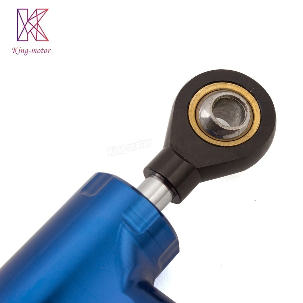 CNC Adjustable Steering Damper Stabilizer Motorbike Accessories Universal Blue