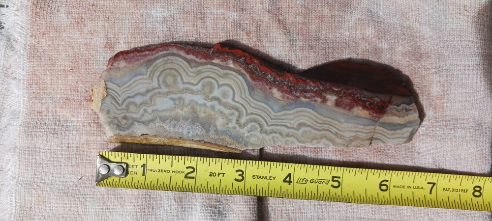 Lace Agate, slab, old stock