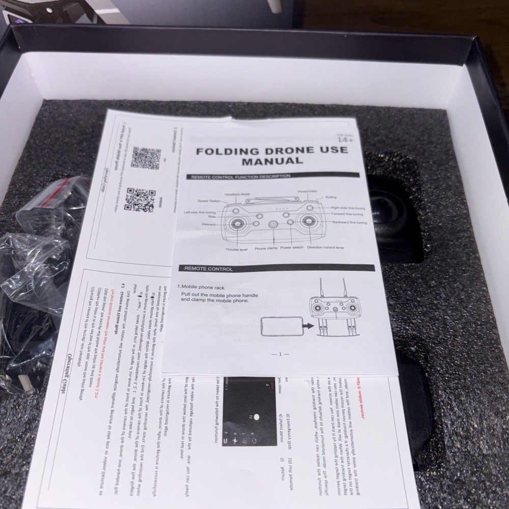 Myshle SMS Drone Avoid Obstacles Foldable Drones with 4K HD Camera NEW IN BOX!!