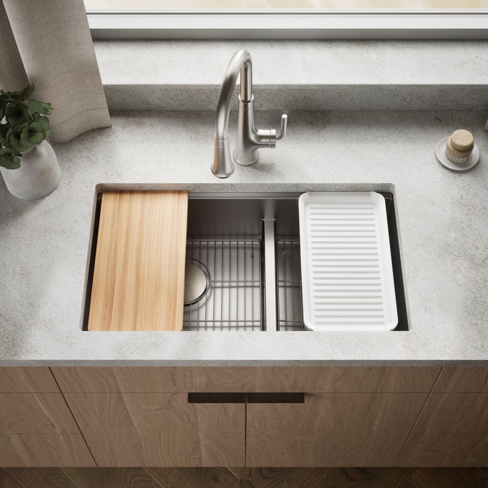 Kohler 33664-PC-NA Strive 32" Undermount Double Basin Kitchen Sink*READ*