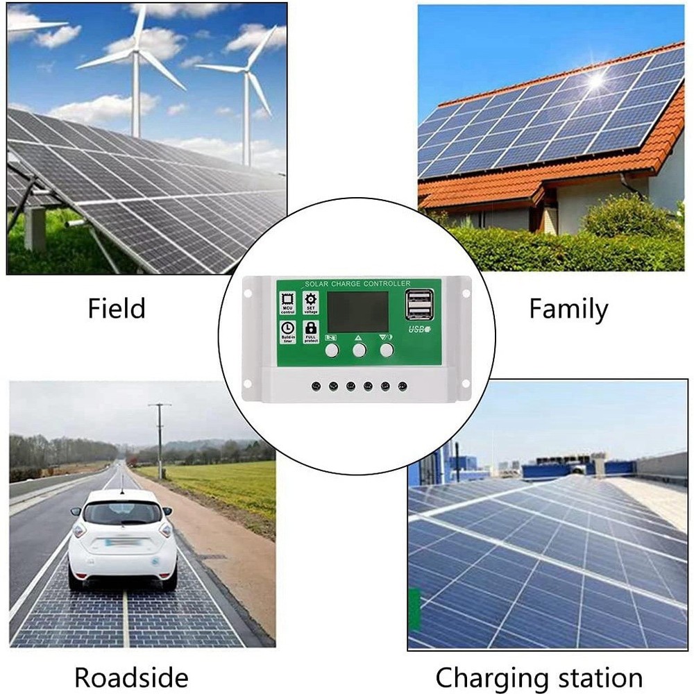12W Solar Panel Kit 50A 12V Battery with Controller Caravan Boat A7J55688