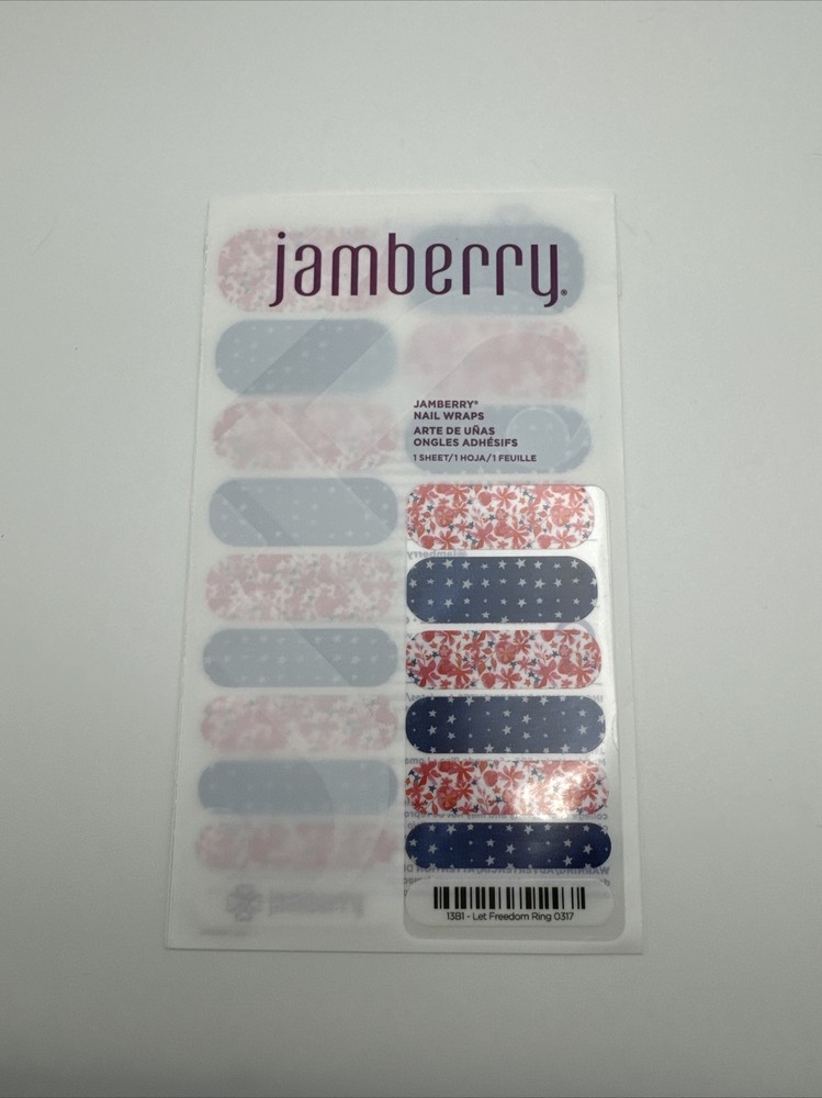 Jamberry Nail Wraps Let freedom Ring Full sheet