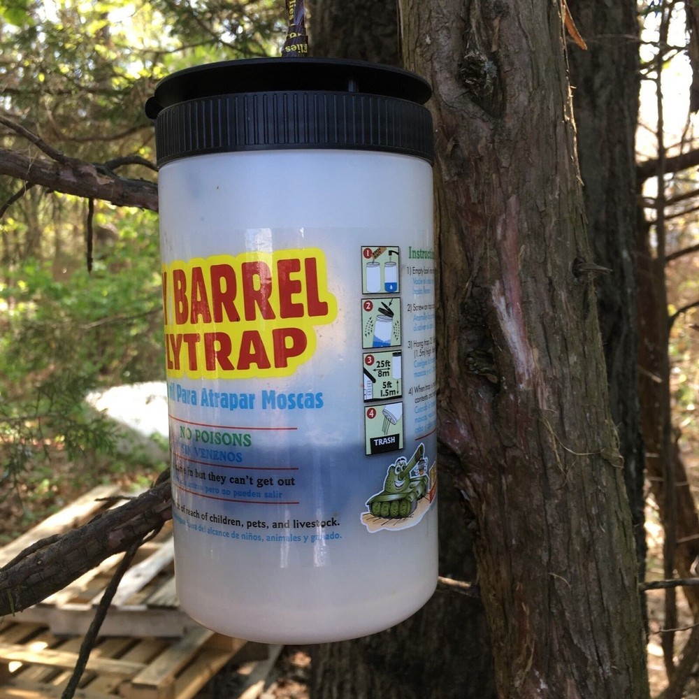 Flies Be Gone FLY BARREL Fly Trap - Reusable (2 pack)