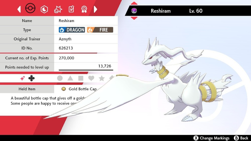 ✨Shiny✨ Reshiram For Sword & Shield