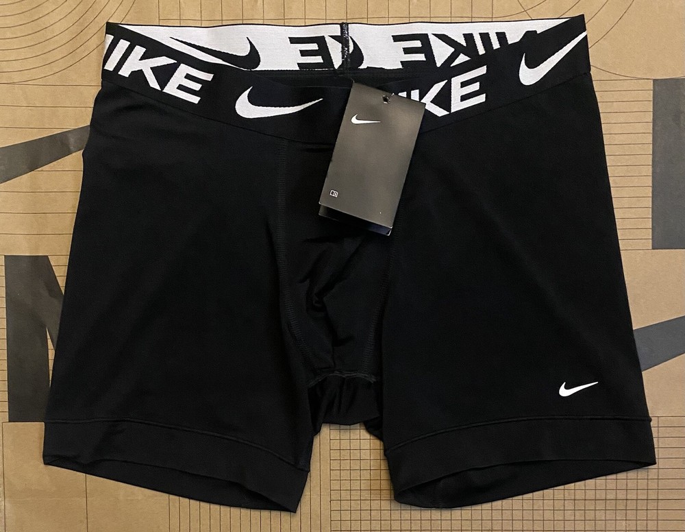 Nike Pro DRI-FIT 6" Boxer Brief Compression Shorts - Black - Men's Medium NWT