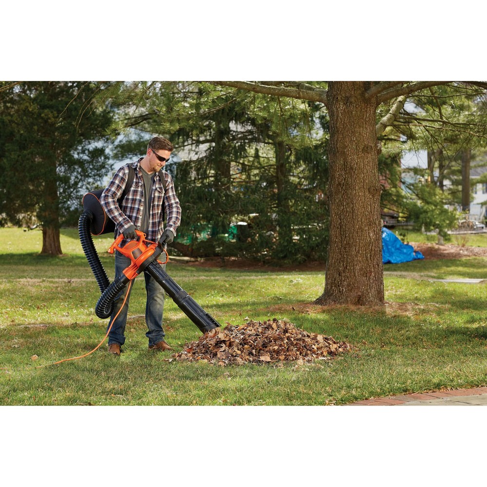 BLACK+DECKER 3-In-1 Electric Leaf Blower - Leaf Vacuum - BEBL7000