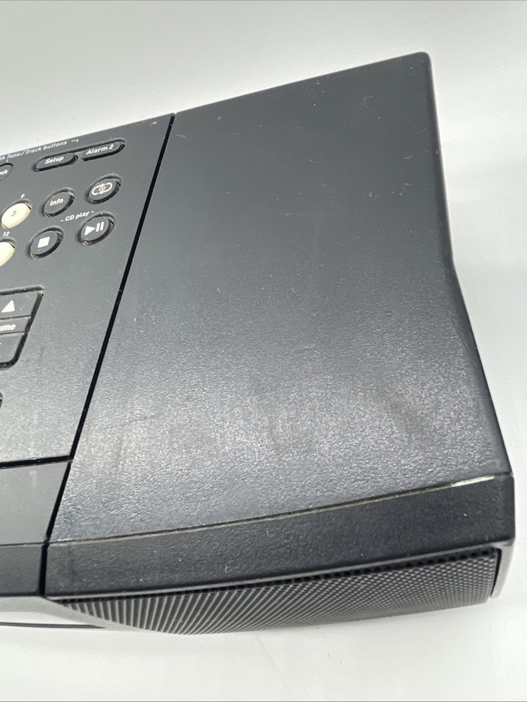 Boston Microsystem Stereo CD Alarm Clock Radio - Tested - No Remote