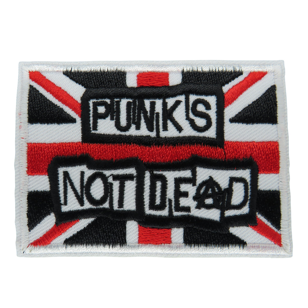 Punks Not Dead Patch Iron On Patch Biker Punk Patch Iron On Iron On