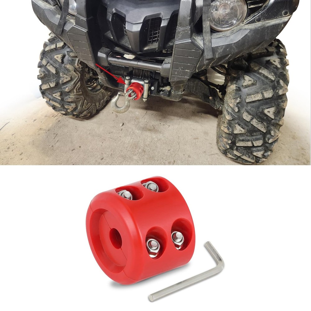 HAOBO Winch Stopper for Cable, Winch Cable Hook Stopper, Rubber Winch Cable S...