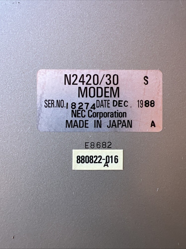 NEC N2420/30 Data Modem With POWER SUPPLY