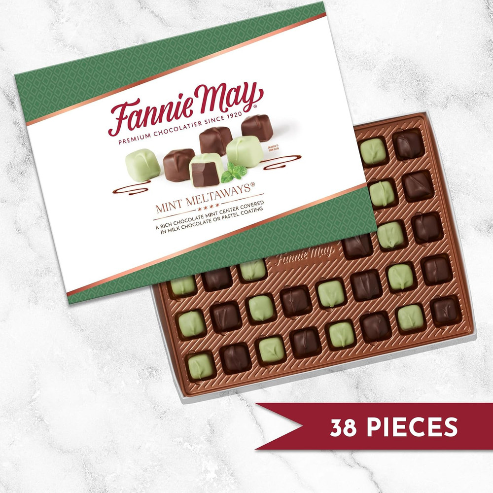 , Milk Chocolate Candy, Mint Meltaways, Gift Box, 11.5 Oz