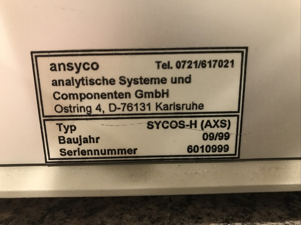 ANSYCO SYCOS-H AXS TESTOR