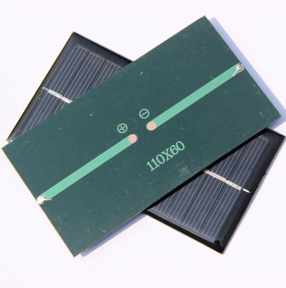 1W 6V solar panel, solar drip adhesive board, DIY solar panel, size 110 * 60MM