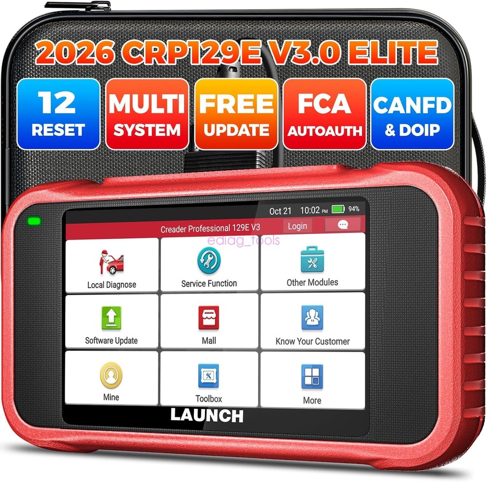 LAUNCH CRP129E V3.0 Elite OBD2 Scanner Diagnostic Tool CANFD & DOIP Code Reader