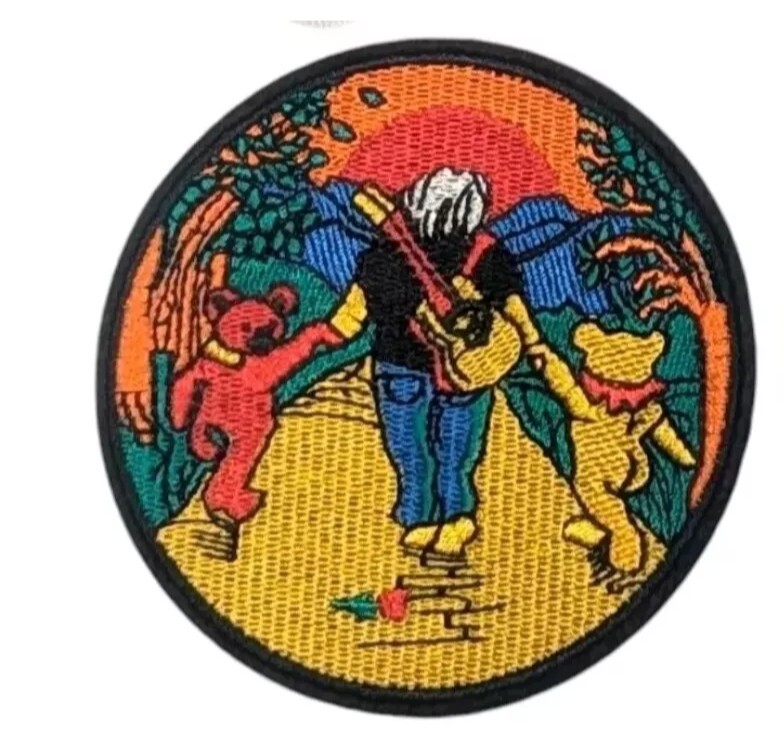 Grateful Dead Patch  iron on patch  Embroidered  Jerry Garcia
