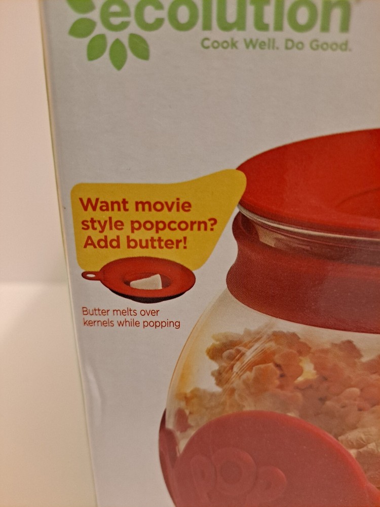 Ecolution 1.5qt. Microwave Popcorn Maker - Red