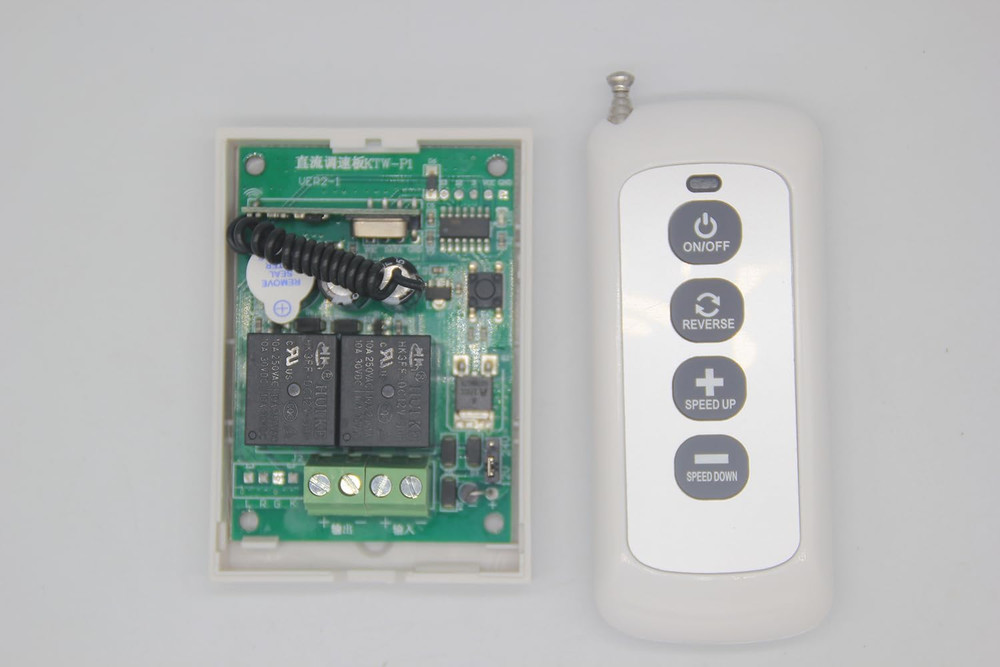 DC Motor Speed Controller with Remote Control 12V 24V PWM Stepless Speed Control