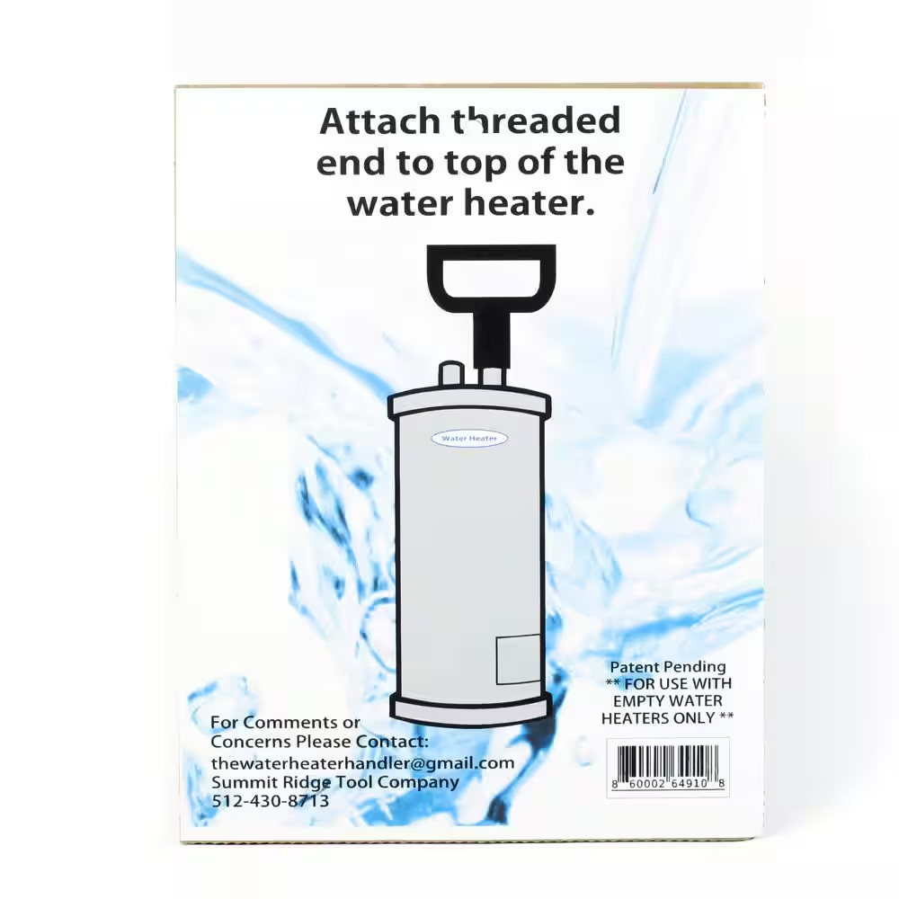 Water Heater Handler Tool Heavy Duty Reusable Easy Grip Handle for Moving Heater