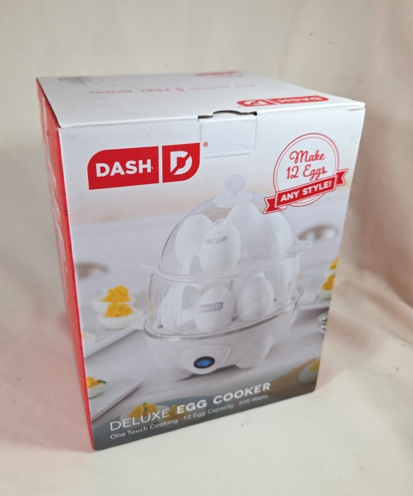 Dash Deluxe Rapid Egg Cooker Electric 12 Capacity Soft Boiled/Poached/Deviled