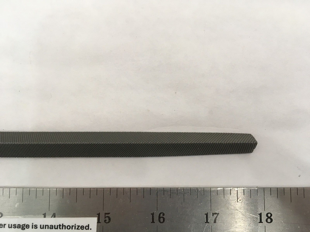 (1) NEW 8" Double-Cut Triangular Taper Double-Sided File - Heat Treated Steel