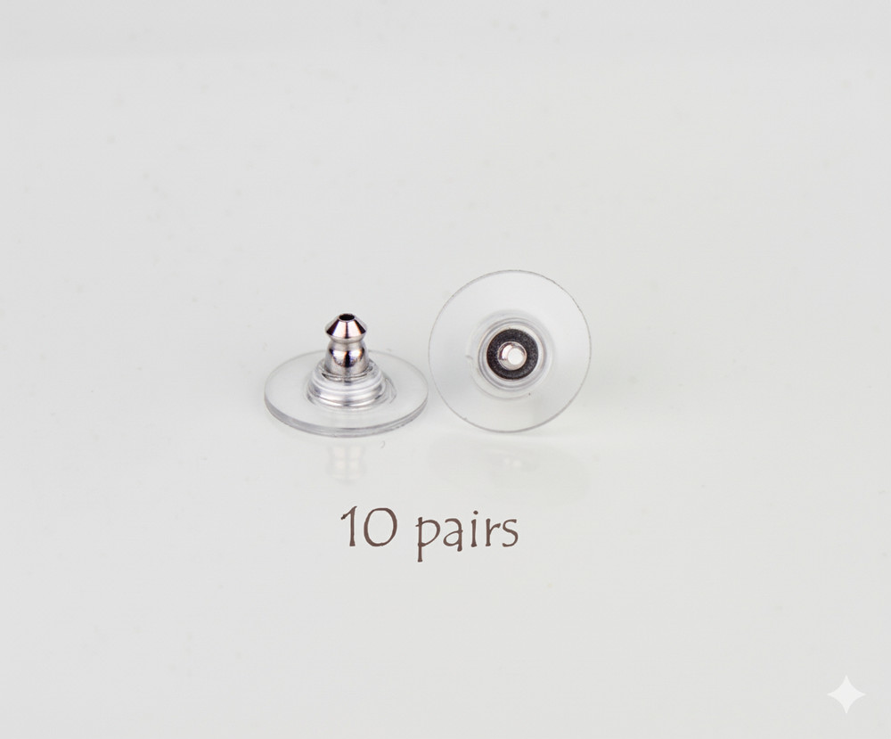 Earring Backs 10 Pairs