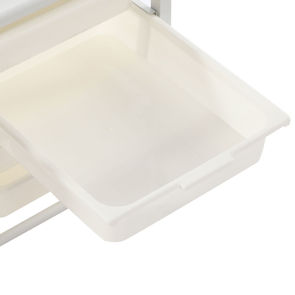 Storage Shelf, 2-Tier Organizer Shelf, Freestanding Space Saver Storage Shelf