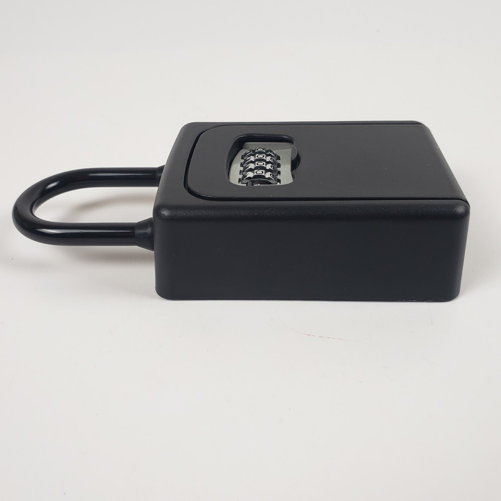 Portable Key Lock Box 4 Digit Combination Safe Security Storage Can Wall Mount