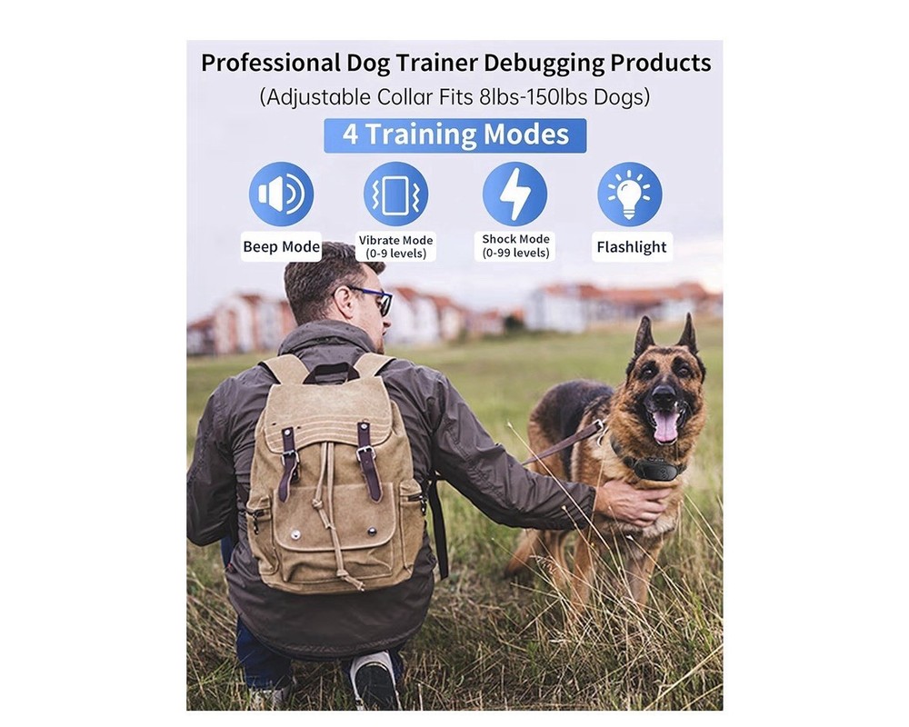 Dog Shock Colla with Remote Control Training Collar for Dogs