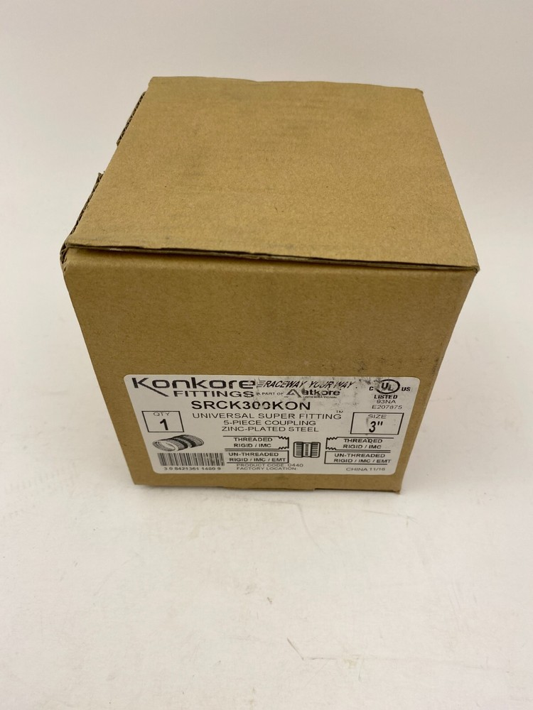 Konkore SRCK300KON 3" 5 Piece Compression Coupling Connects Threaded or Unthread