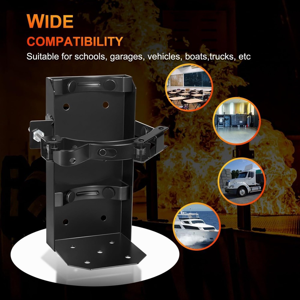 Water Fire Extinguisher Heavy Duty Bracket 809 Universal Adjustable (NEW)