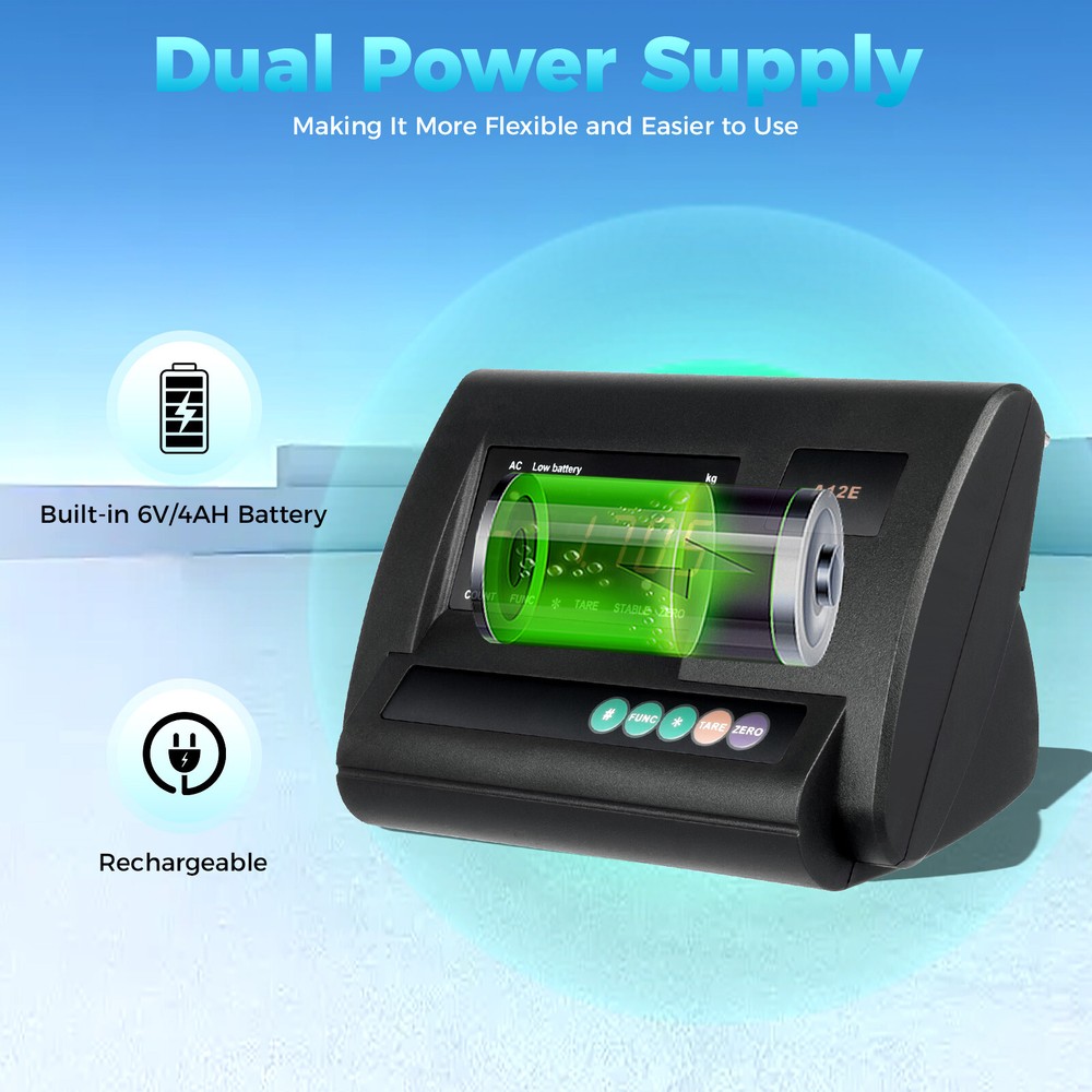 Livestock Scale Kit 5000LBS High Precision Indicator Platform Scale Waterproof