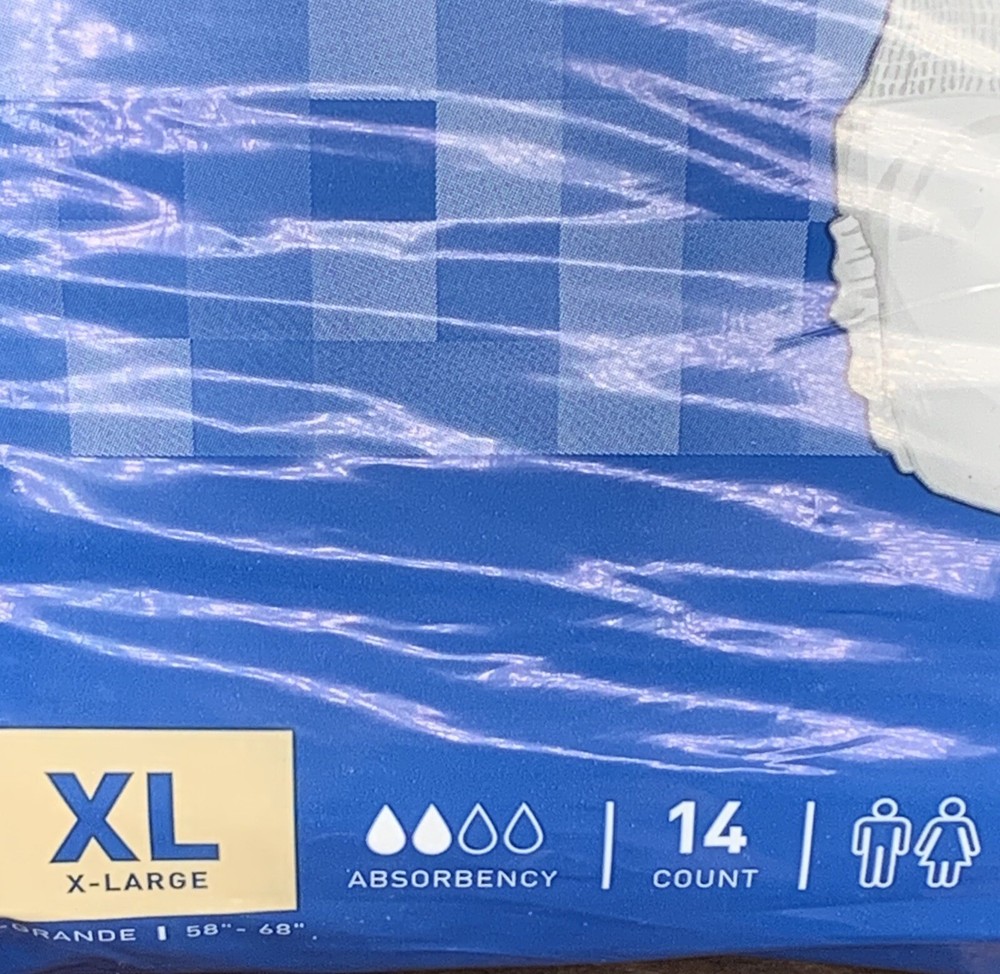 McKesson Underwear Regular XL 14 Count. 58”-68”.