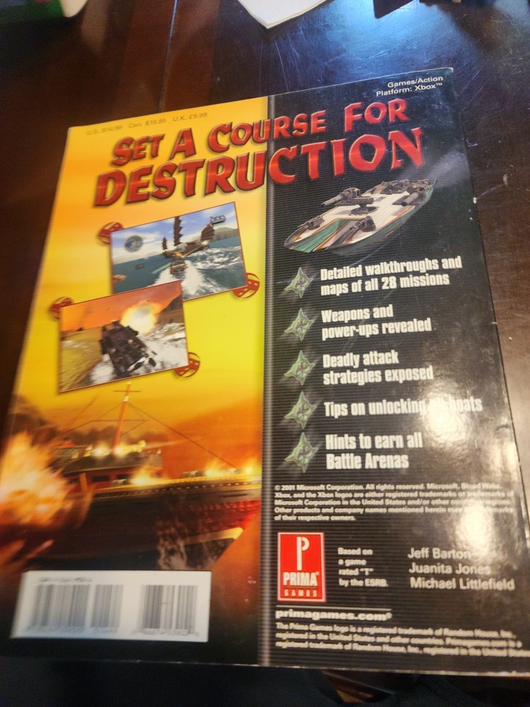 Blood Wake Primas Official Strategy Guide XBOX Microsoft book