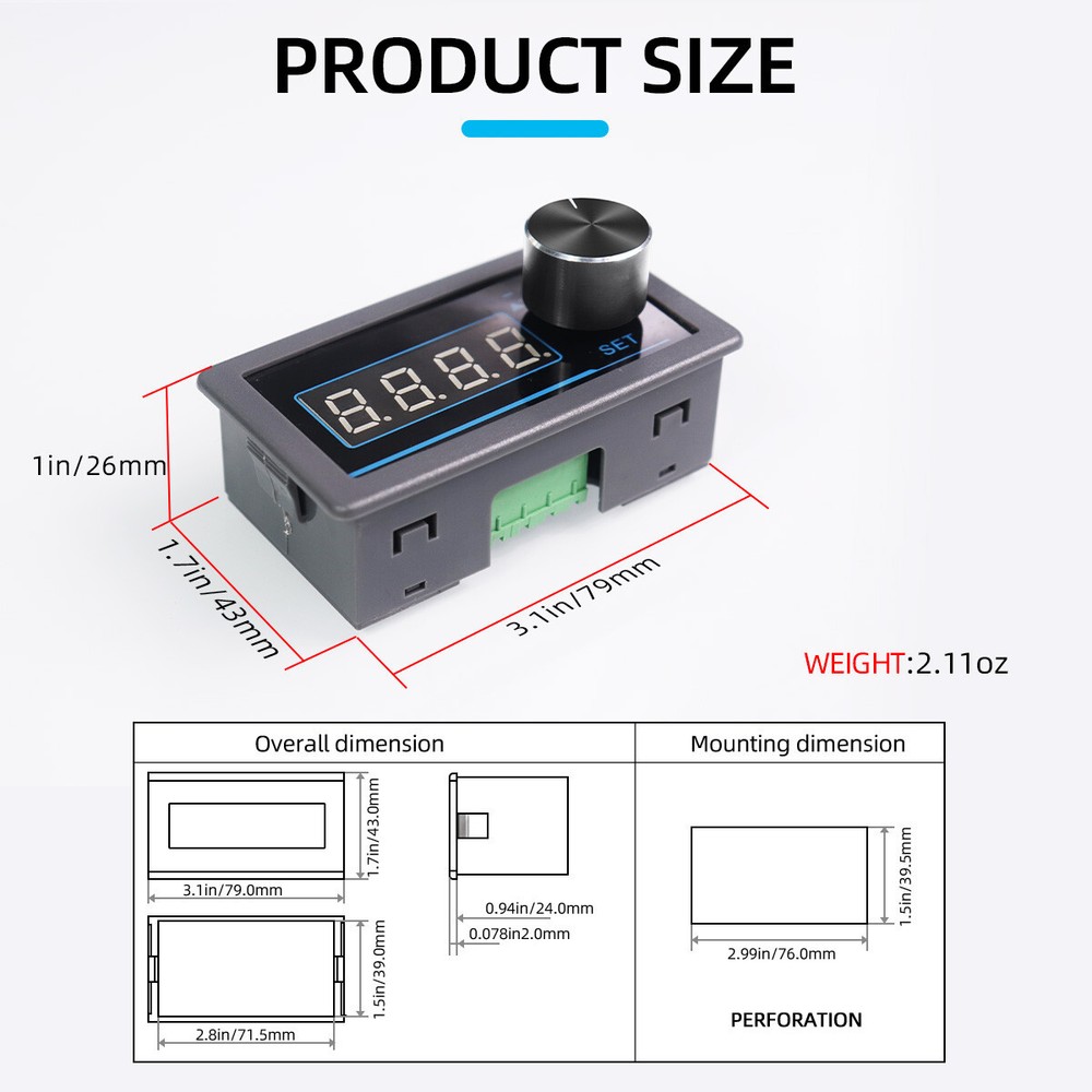 Adjustable Voltage Signal Generator Simulator PLC Analog Control 0-3.3V 5V 0-10V