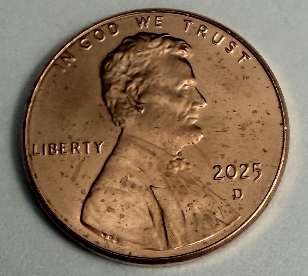2025 D Uncirculated Lincoln Shield Penny Errors (#572)