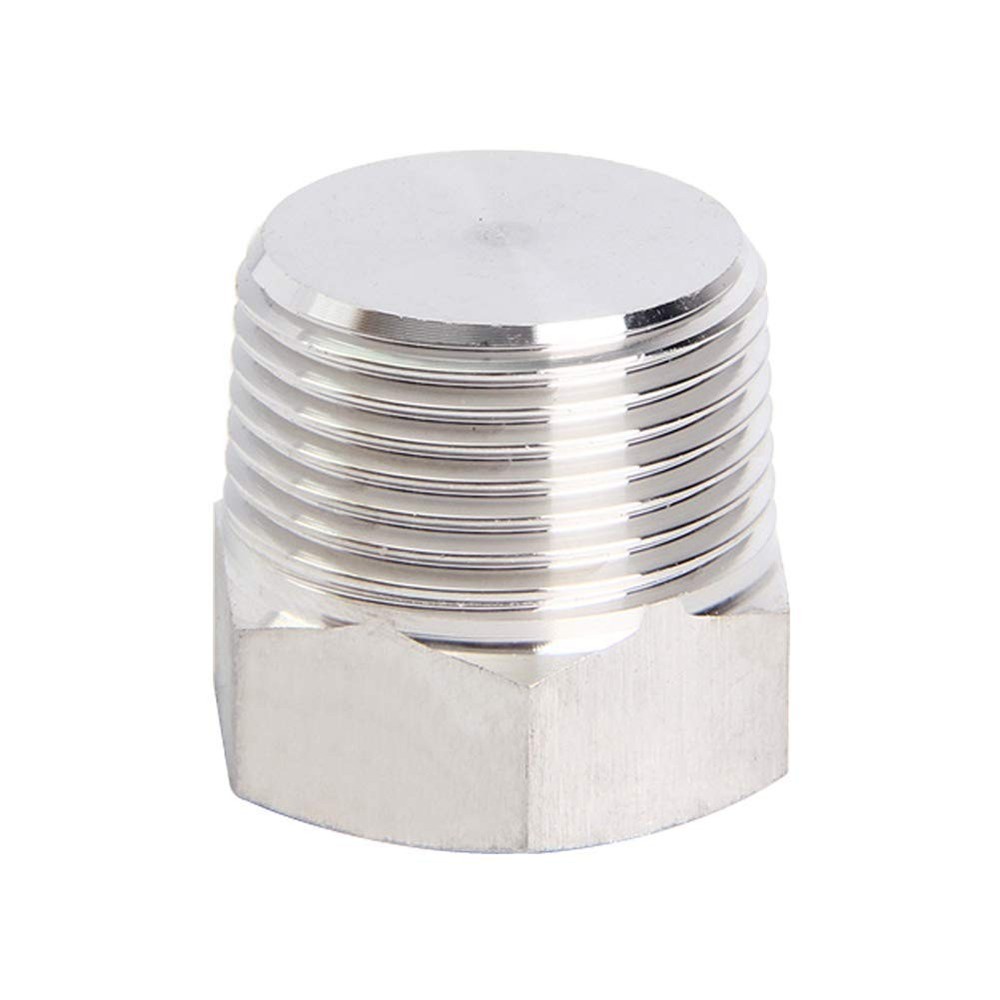 Joywayus 4Pcs Stainless Steel Outer Hex Thread Socket Pipe 3/8"-4PCS, Silver