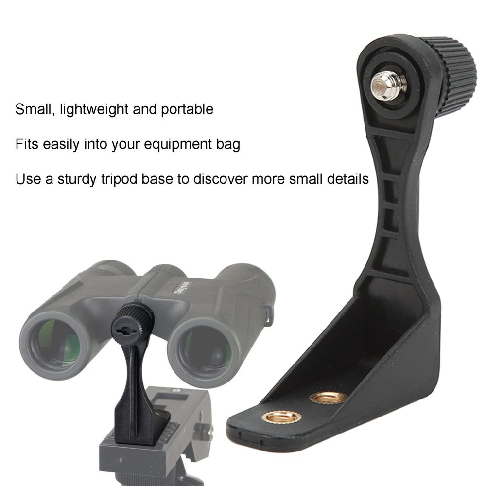 Universal Binocular Bracket,L-Shaped Plastic Binocular Adapter, Binocular Tri...