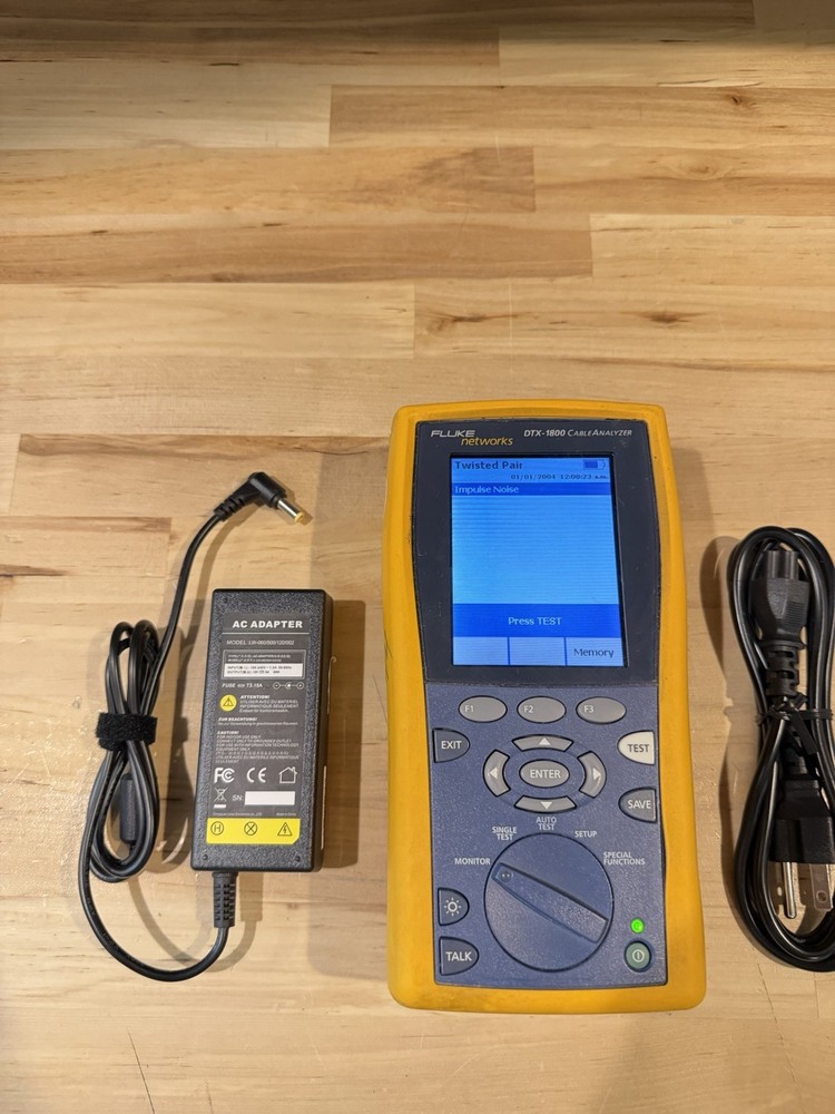 FLUKE NETWORKS DTX-1800 MAINFRAME & W/ CHARGER (TESTED)