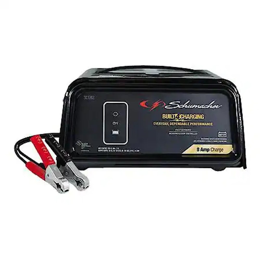 Schumacher 8 Amp Built-In Charging Battery Charger