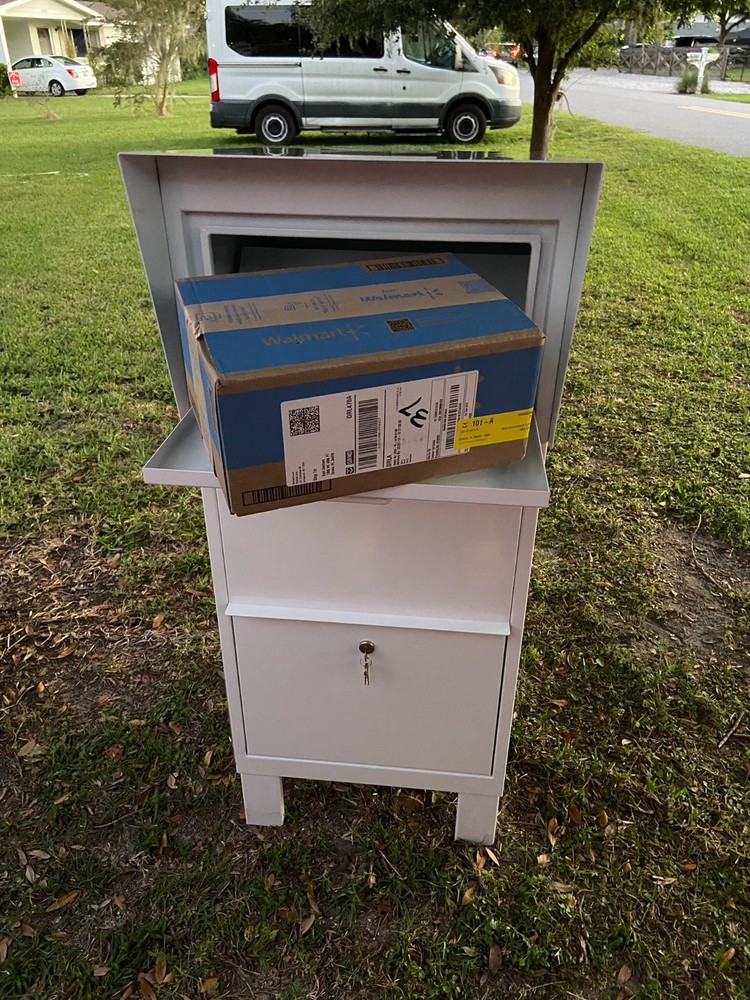 Parcel Box Package Letter Mailbox Secure Courier Lock Box 4 Amazon UPS FedEx