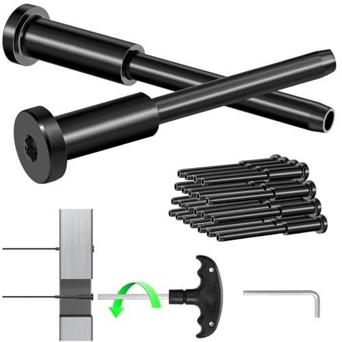 Pack Black Cable Railing Kit Invisible Receiver & Swage Stud End for 1/8" 30