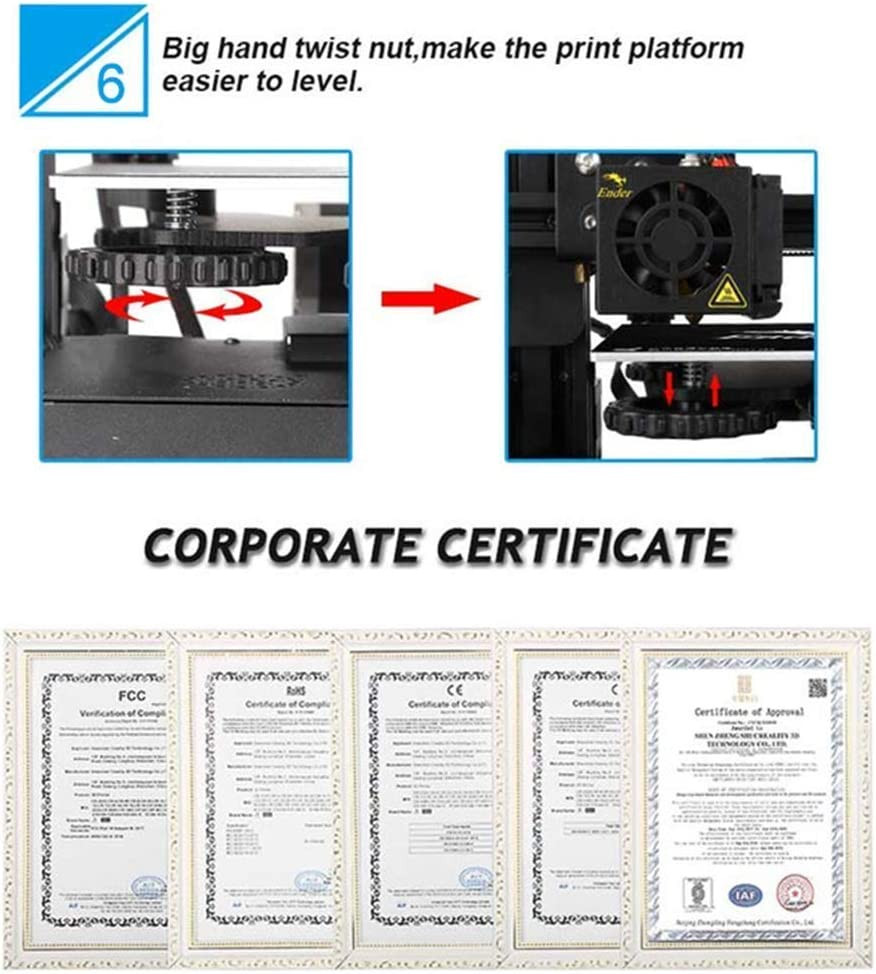Creality Ender 3 3D Printer - Open Source, Resume Print, 8.66" Build Volume